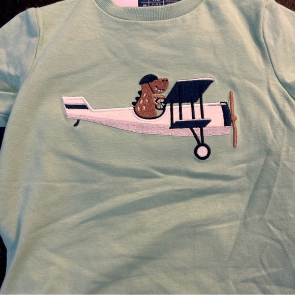 Pekkle 4 Piece Overall and Shorts Set - Overall, Helicopter/Airplane-NWT- 18 M - Picture 5 of 8